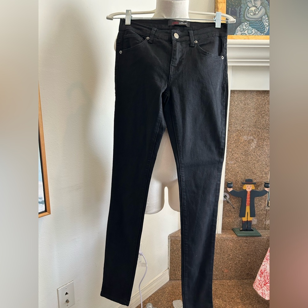 HOT BESO Italian Black Stretch Skinny  Jeans, size 26